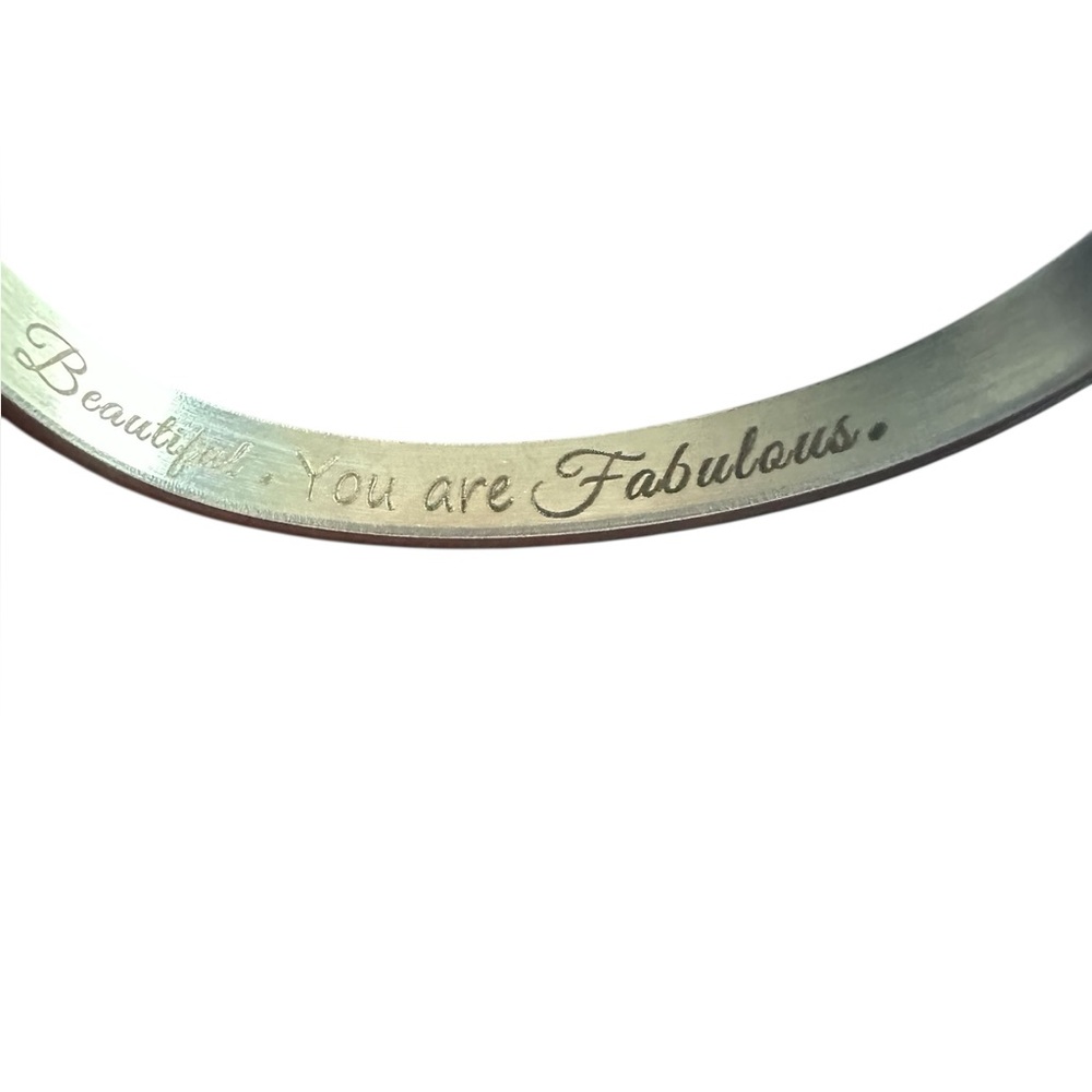 Silver Bangle Adjustable Bracelet With Arrow Acce… - image 5